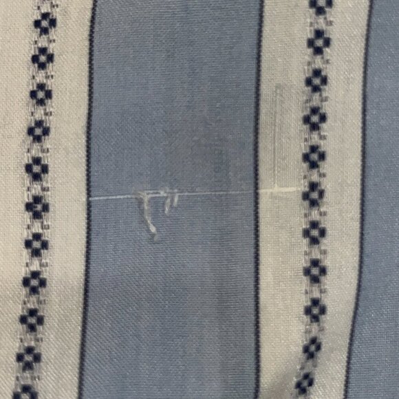 VTG. PANHANDLE SLIM Permanent Press Striped Pearl Snap Western Shirt 16.5" X 35" - Picture 14 of 14